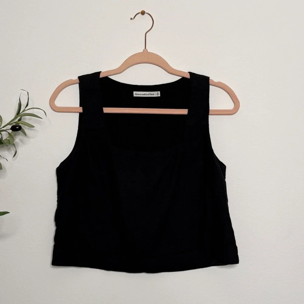 Abercrombie & Fitch Linen Square Neck Top - Picture 2 of 4